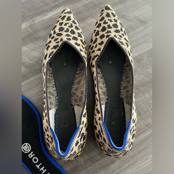 Rothy’s leopard print pointed flats Size 7 - Picture 5 of 7